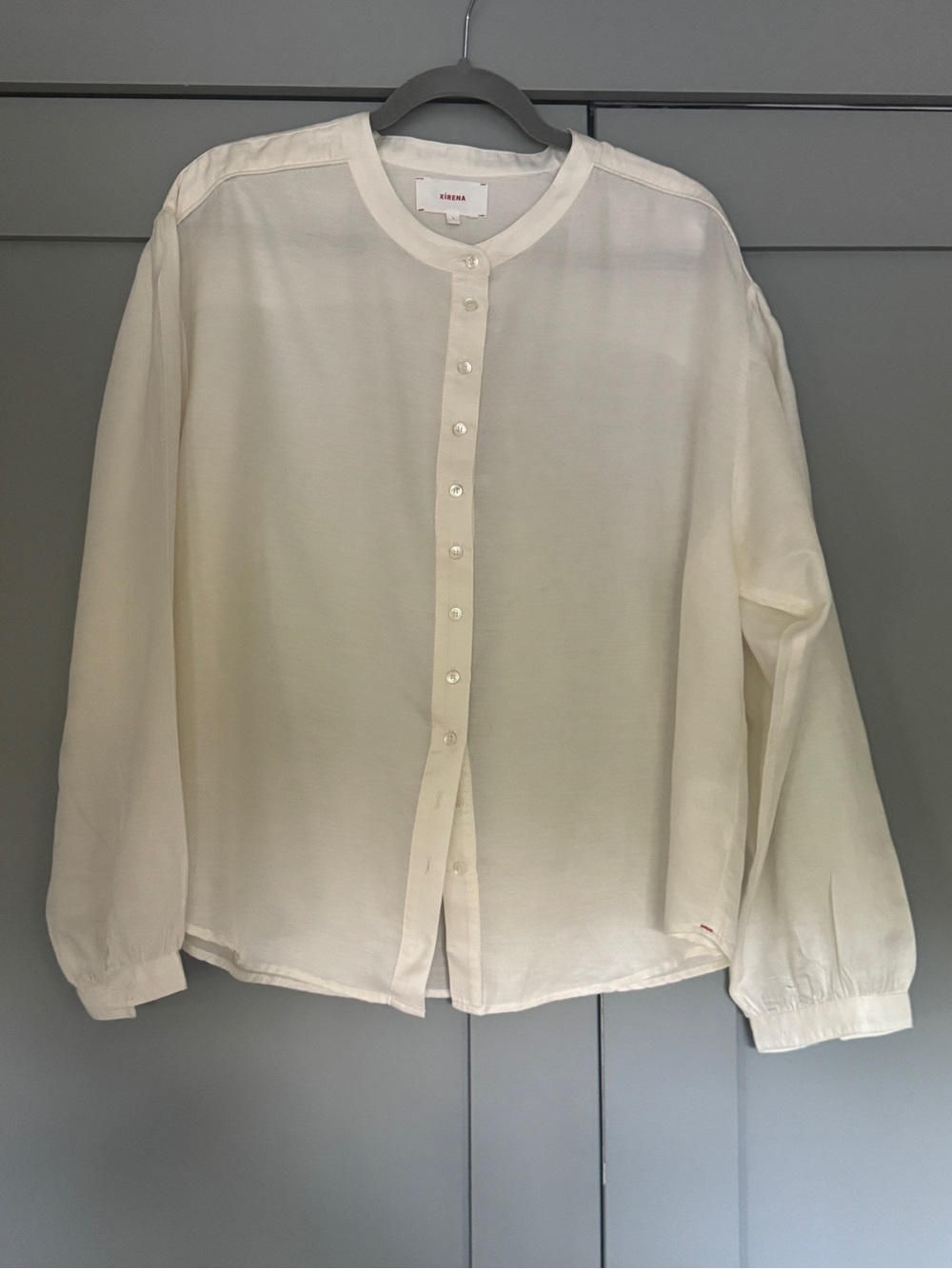 Xirena Mandarin Collar Button Down
